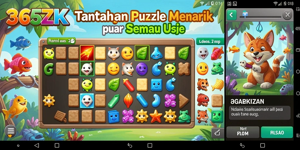 Tampilan gameplay 365ZK yang menampilkan tantangan puzzle menarik.