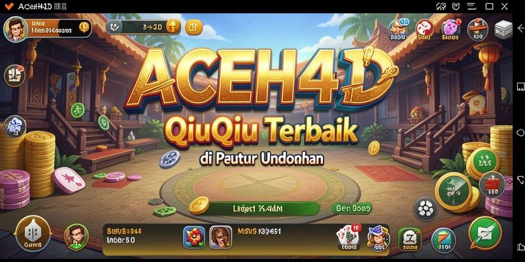 Screenshot gameplay ACEH4D menampilkan keseruan bermain QiuQiu.