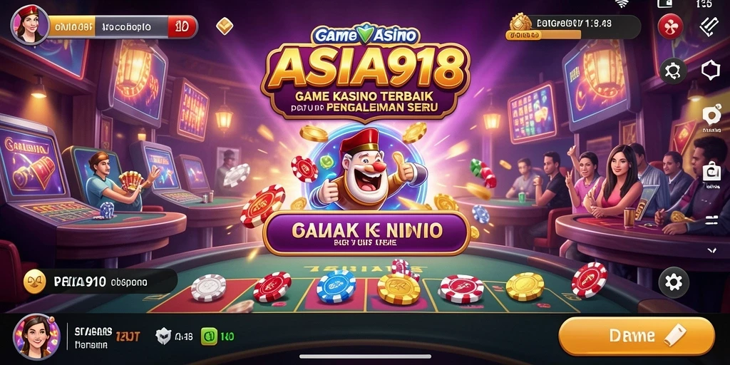 Tampilan gameplay seru di aplikasi ASIA918 menawarkan pengalaman kasino terbaik.