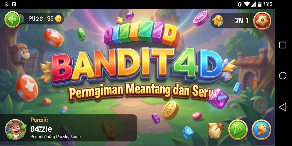 Screenshot utama BANDIT4D menampilkan gameplay puzzle yang seru dan menantang.