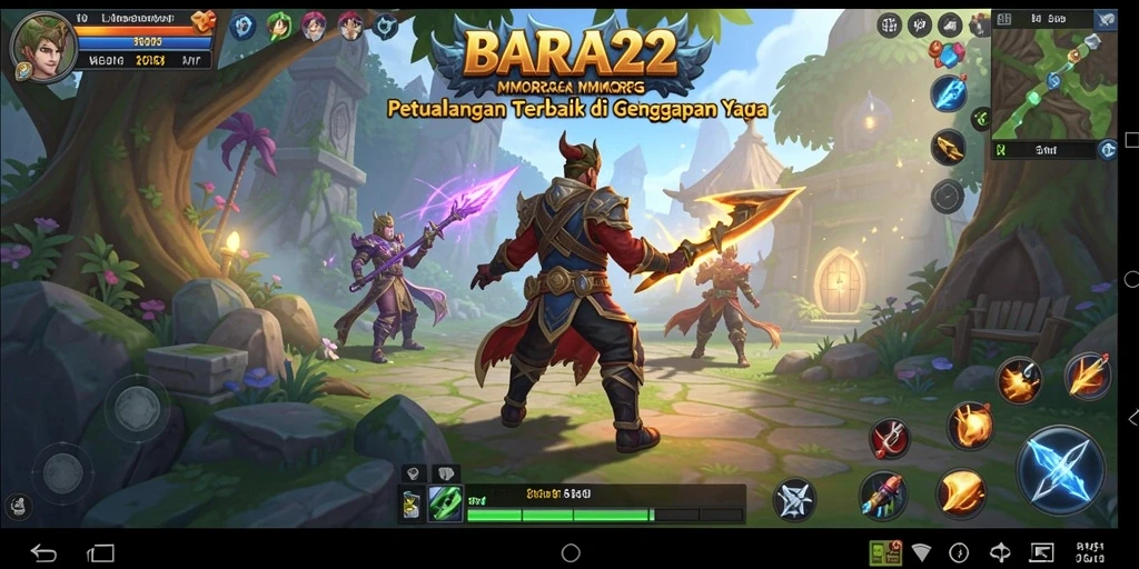 Tampilan gameplay BARA22 yang menawan dan seru