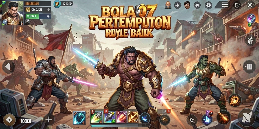 Tampilan aksi seru dalam pertempuran BOLA07.