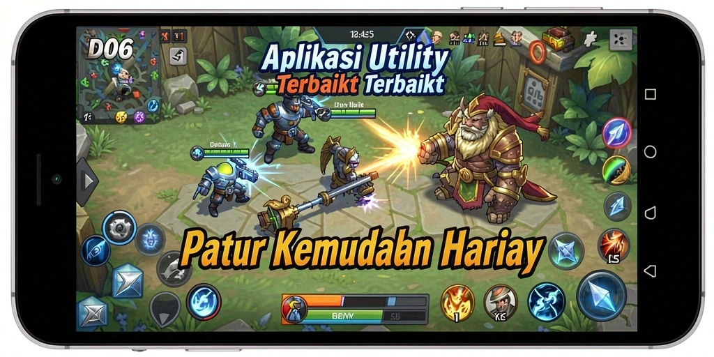 Tampilan antarmuka D06 yang intuitif dan bersih.