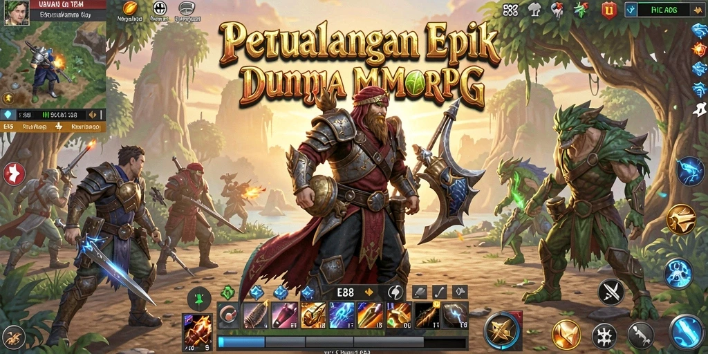 Tampilan gameplay menakjubkan dari E88, menampilkan pertempuran epik.