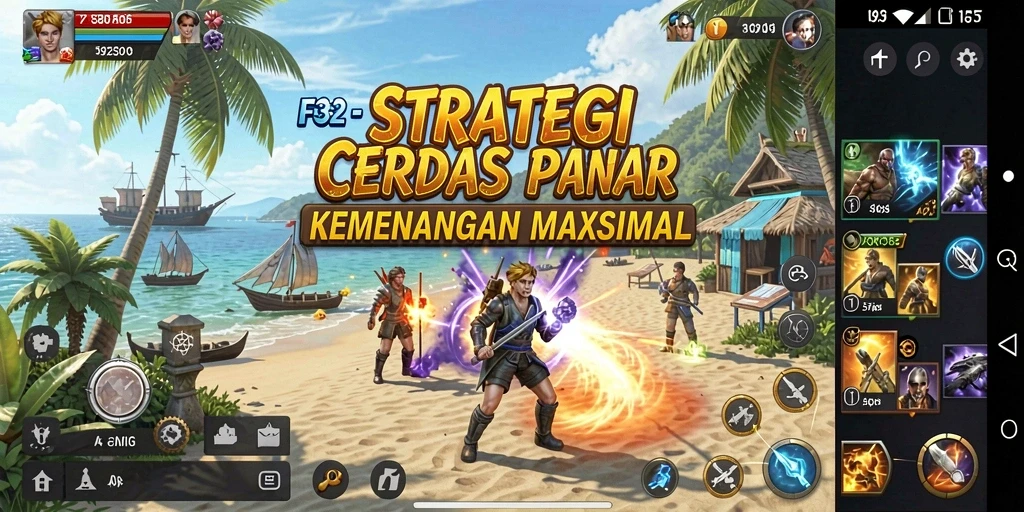 Tampilan menarik dari gameplay <strong>F32</strong> yang menampilkan strategi dan taktik yang hebat.