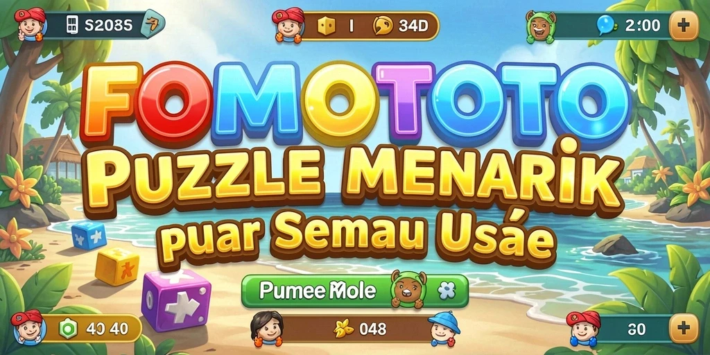 Tampilan gameplay FOMOTOTO dengan teka-teki menarik dan grafis yang memukau.