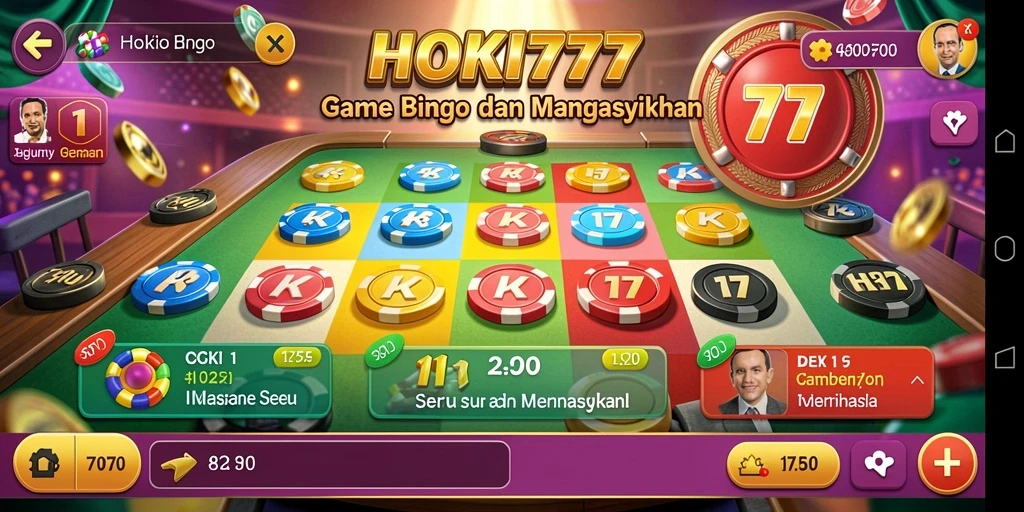 Tampilan gameplay HOKI777 yang menegangkan saat bermain Bingo.