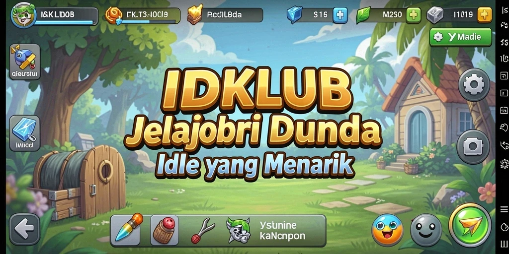Tampilan menampilkan karakter lucu dalam gameplay Idle yang menyenangkan.