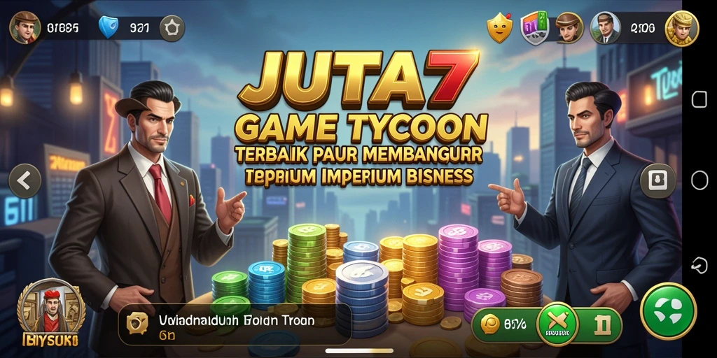 Tampilan gameplay JUTA7 yang mendebarkan dan strategis.