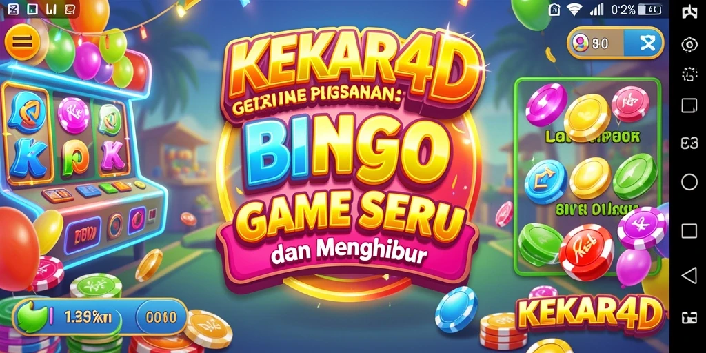 Tampilan gameplay seru dalam KEKAR4D dengan fitur bingo interaktif.