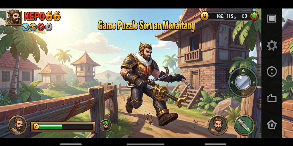 Tampilan gameplay seru dari KEPO66 yang penuh dengan teka-teki.