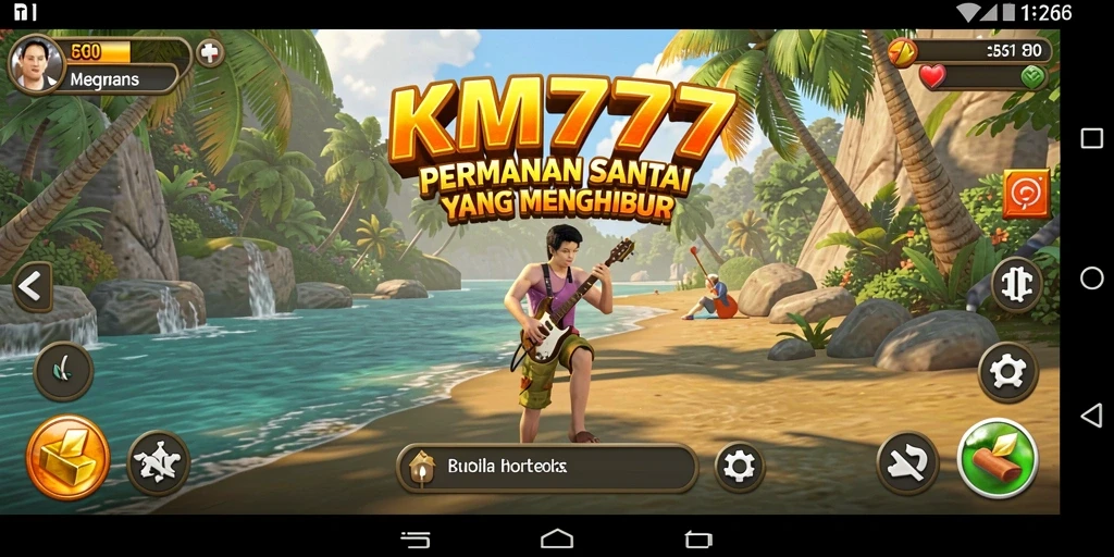 Tangkapan layar permainan KM777 yang penuh warna dan menantang.