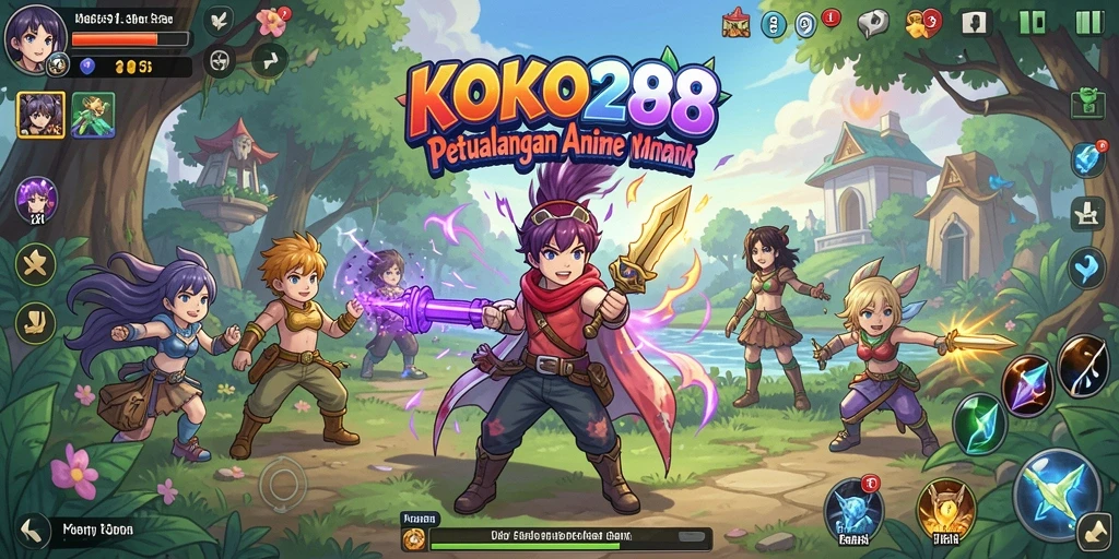 Tampilan menarik dari gameplay KOKO288 dengan karakter Anime yang menawan.