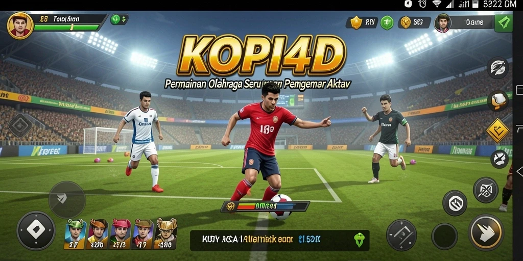 Screenshot KOPI4D menampilkan aksi seru permainan olahraga.