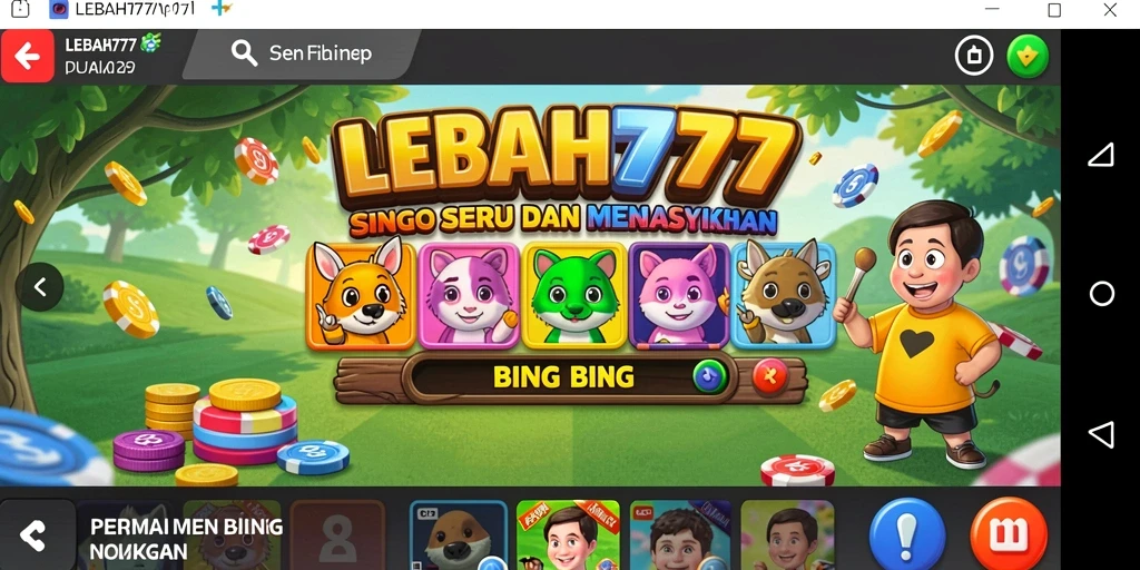Tampilan gameplay menarik dari LEBAH777 dalam bermain bingo.