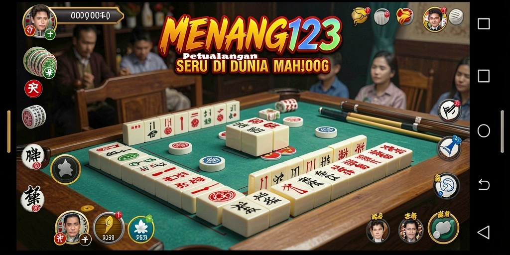 Tampilan utama gameplay MENANG123 yang seru dalam permainan Mahjong.