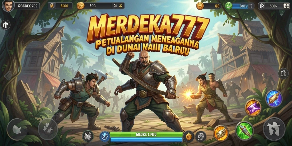 Screenshot gameplay dari MERDEKA777 yang penuh aksi petualangan.