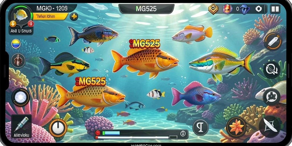 Gameplay seru menembak ikan di lautan.