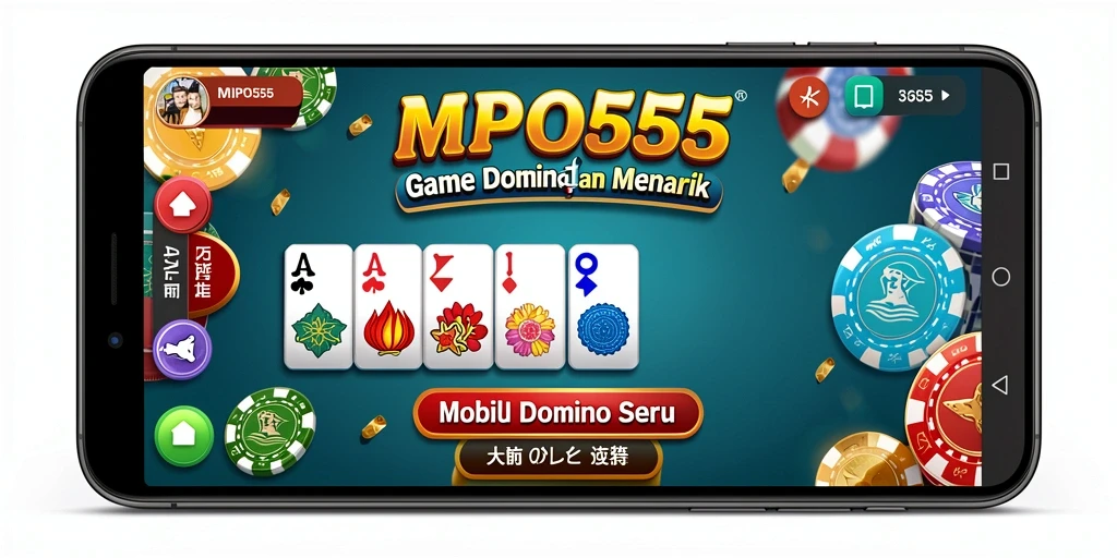 Screenshot gameplay menarik dari permainan Domino MPO555.