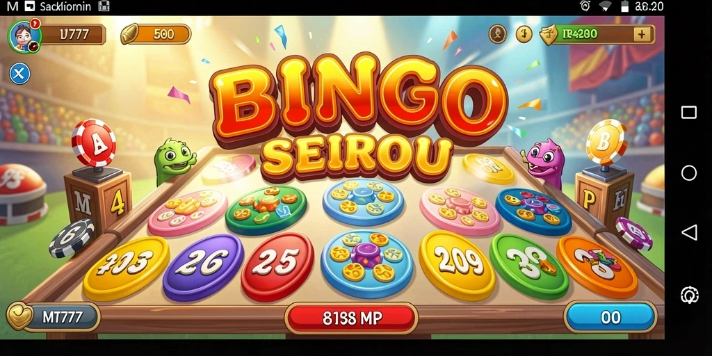 Tangkapan layar gameplay MT777 yang menampilkan suasana Bingo yang seru.