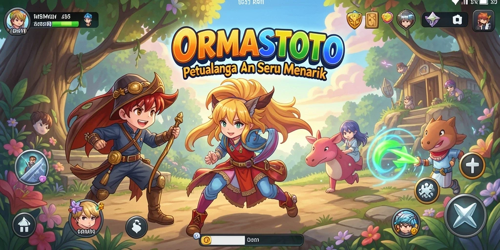 Tangkapan layar dari gameplay seru ORMASTOTO dengan karakter anime yang menawan.