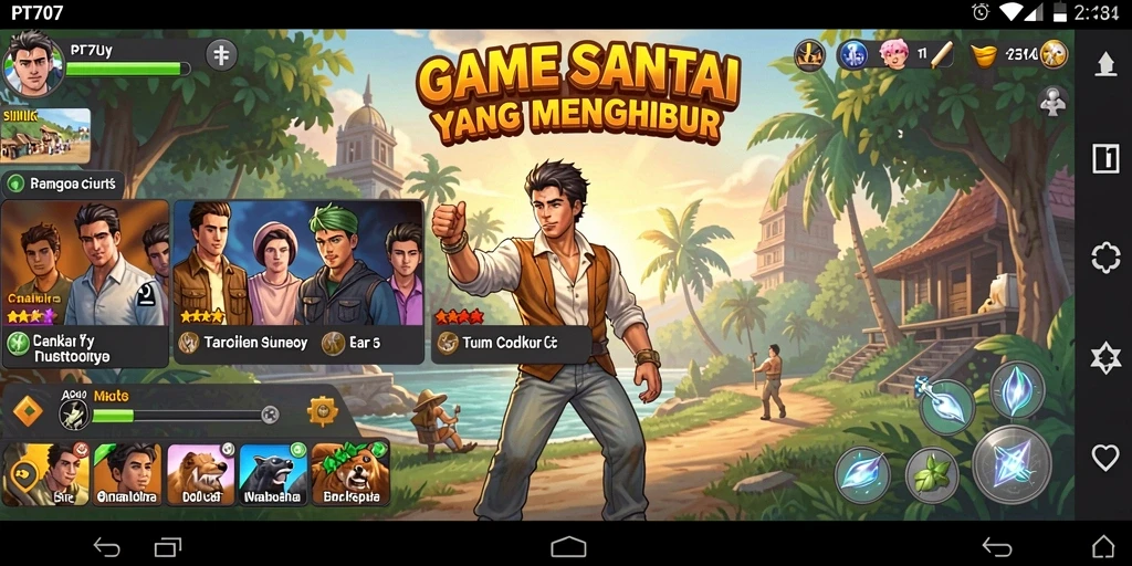 Tampilan gameplay PT707 yang seru dan menarik.