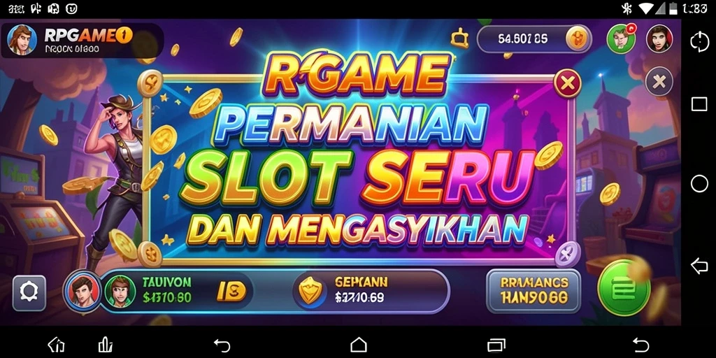Screenshot RPGAME menampilkan gameplay menarik di mesin slot.