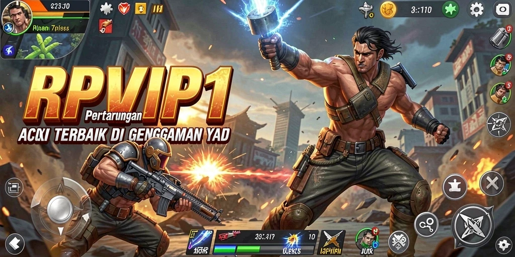 Tampilan gameplay epic dari RPVIP1 yang penuh aksi.