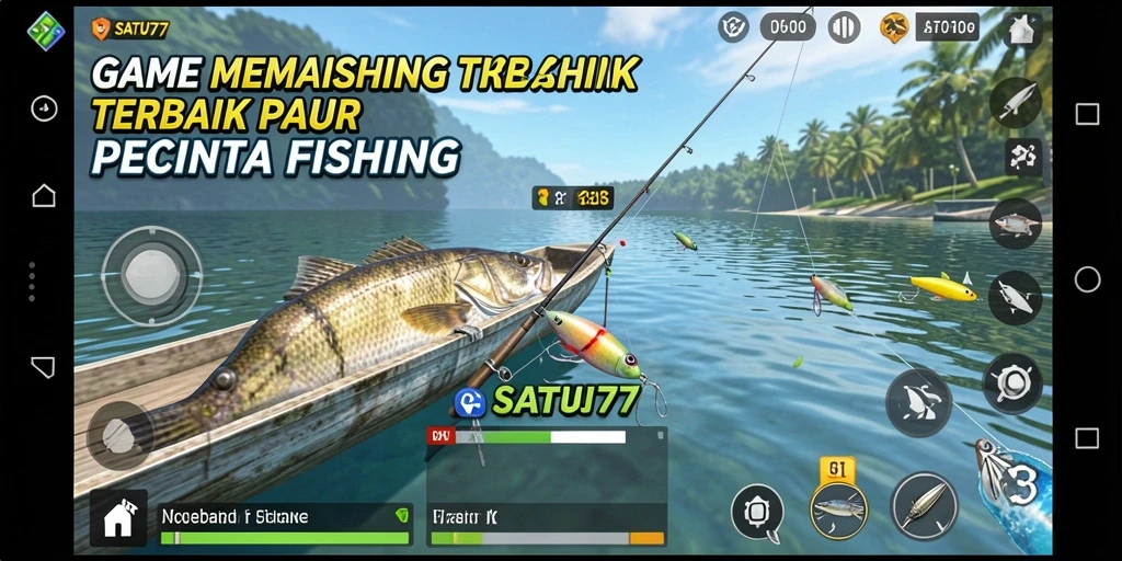 Gameplay Fishing yang menarik dan menantang di SATU77.