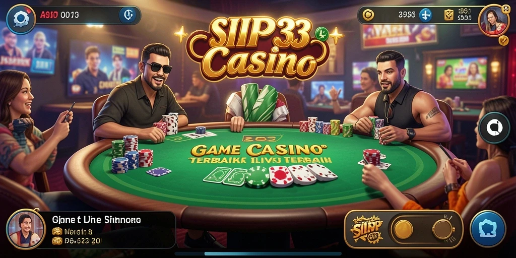 Tampilan gameplay SIP33 yang menarik dengan dealer langsung.