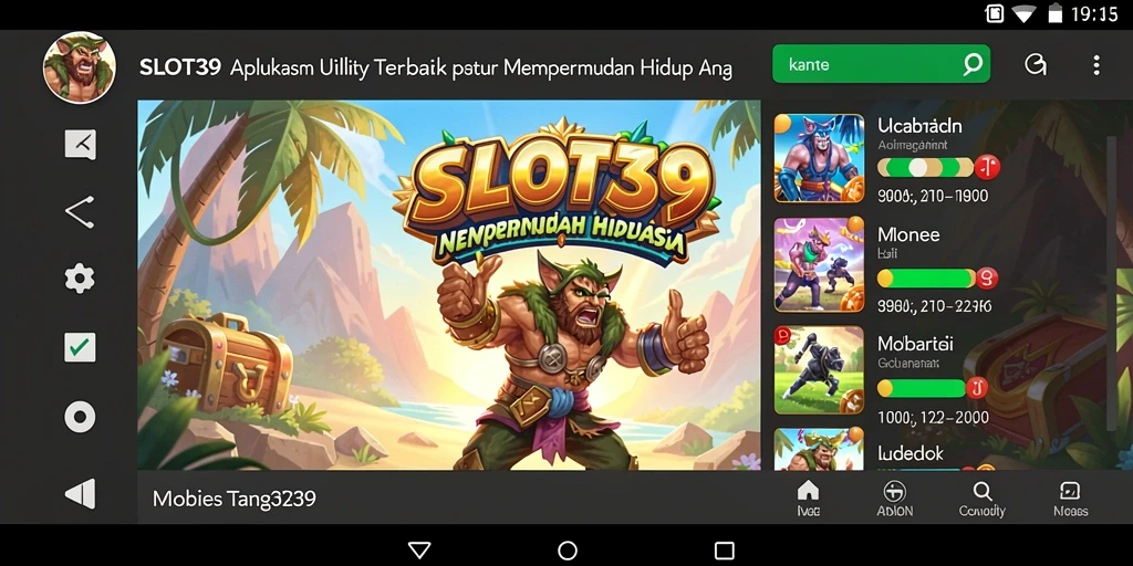 Tampilan antarmuka SLOT39 yang intuitif dan menarik.
