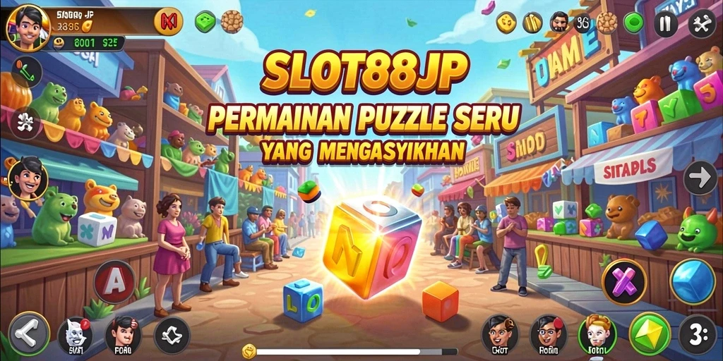 Tampilan gameplay SLOT88JP dengan berbagai tantangan puzzle.