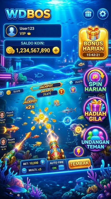 Tampilan antarmuka pengguna wdbos yang menarik dan intuitif.